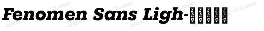 Fenomen Sans Ligh字体转换